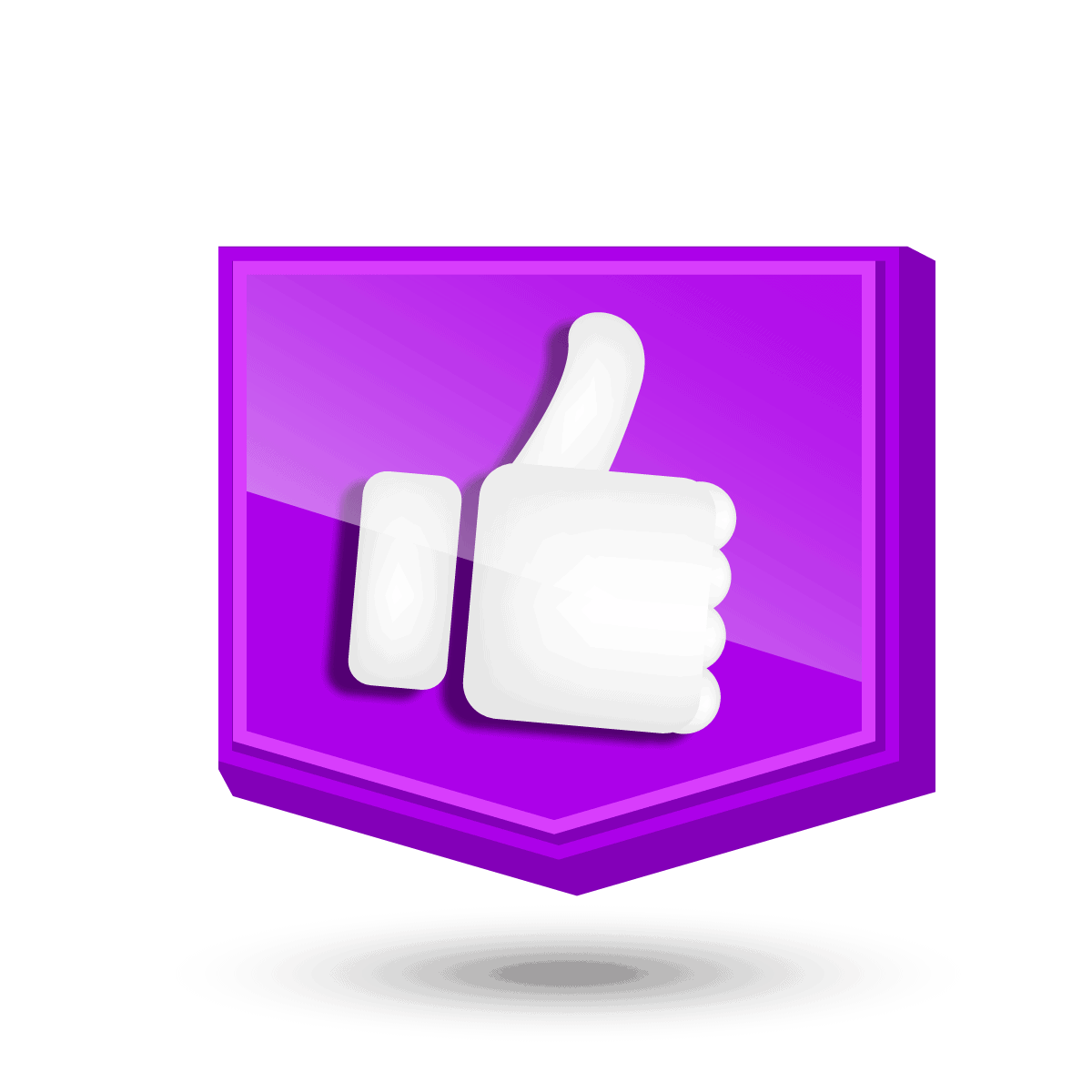 3d thumbs up recommendation image